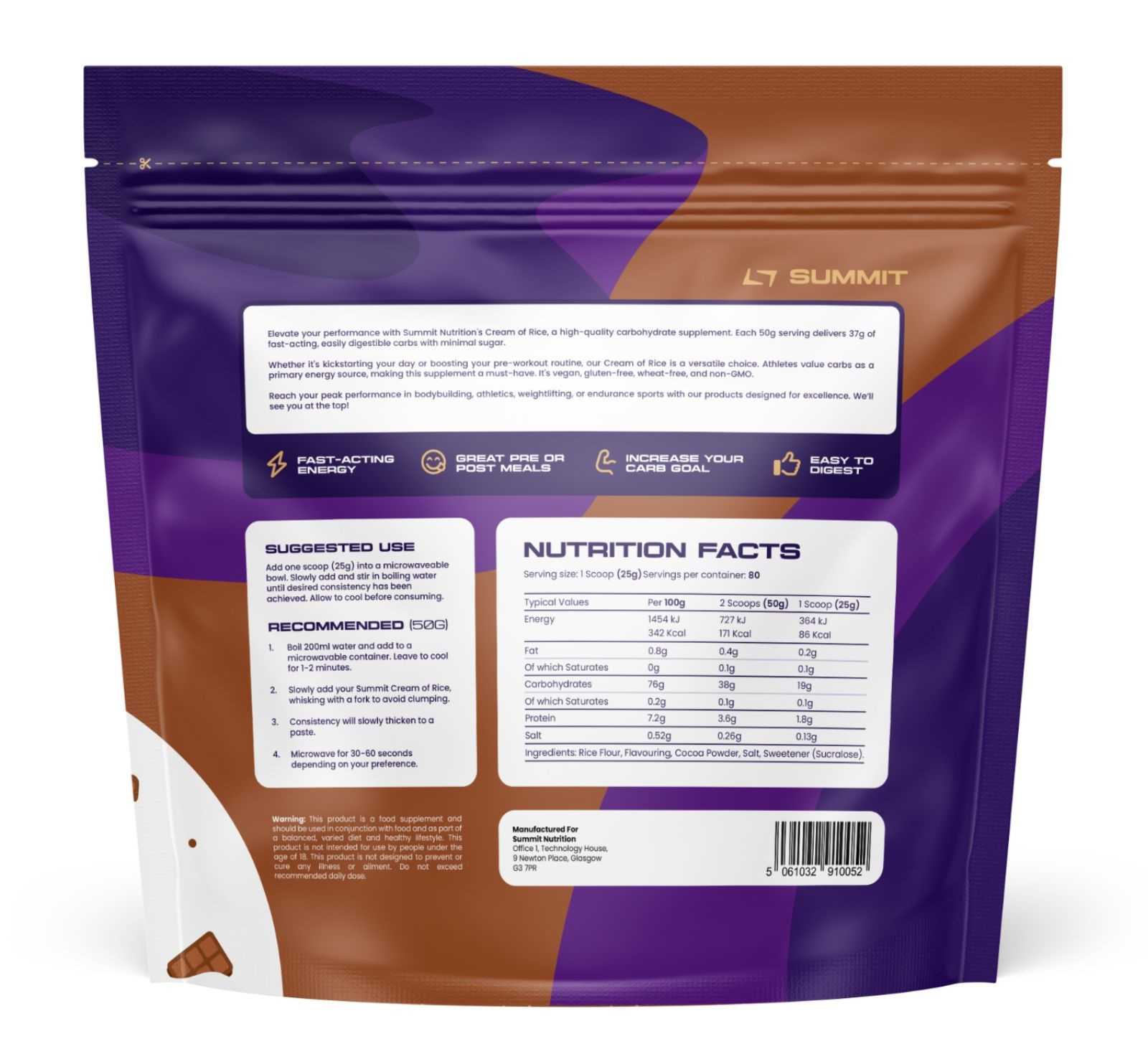 Creme de arroz SUMMIT 2kg