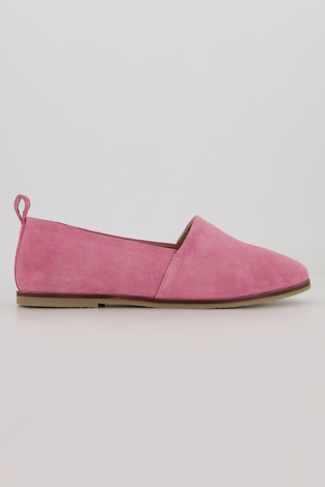 Slipper, weiches Veloursleder, Weite H
