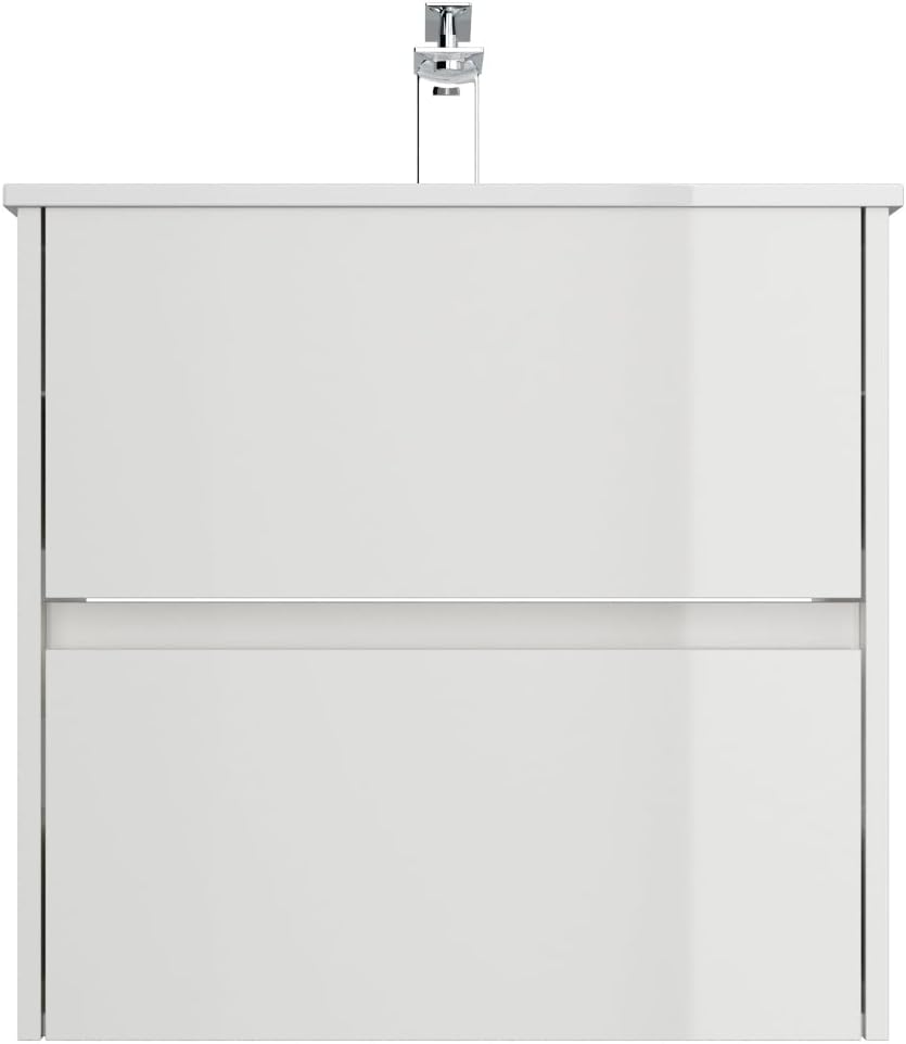 Magnolia Home Badmöbel Taifun & Waschtisch 60cm 2 Greifraum SoftClose Auszüge