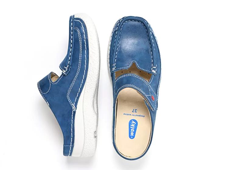 Wolky 06227 Roll Slipper blauw
