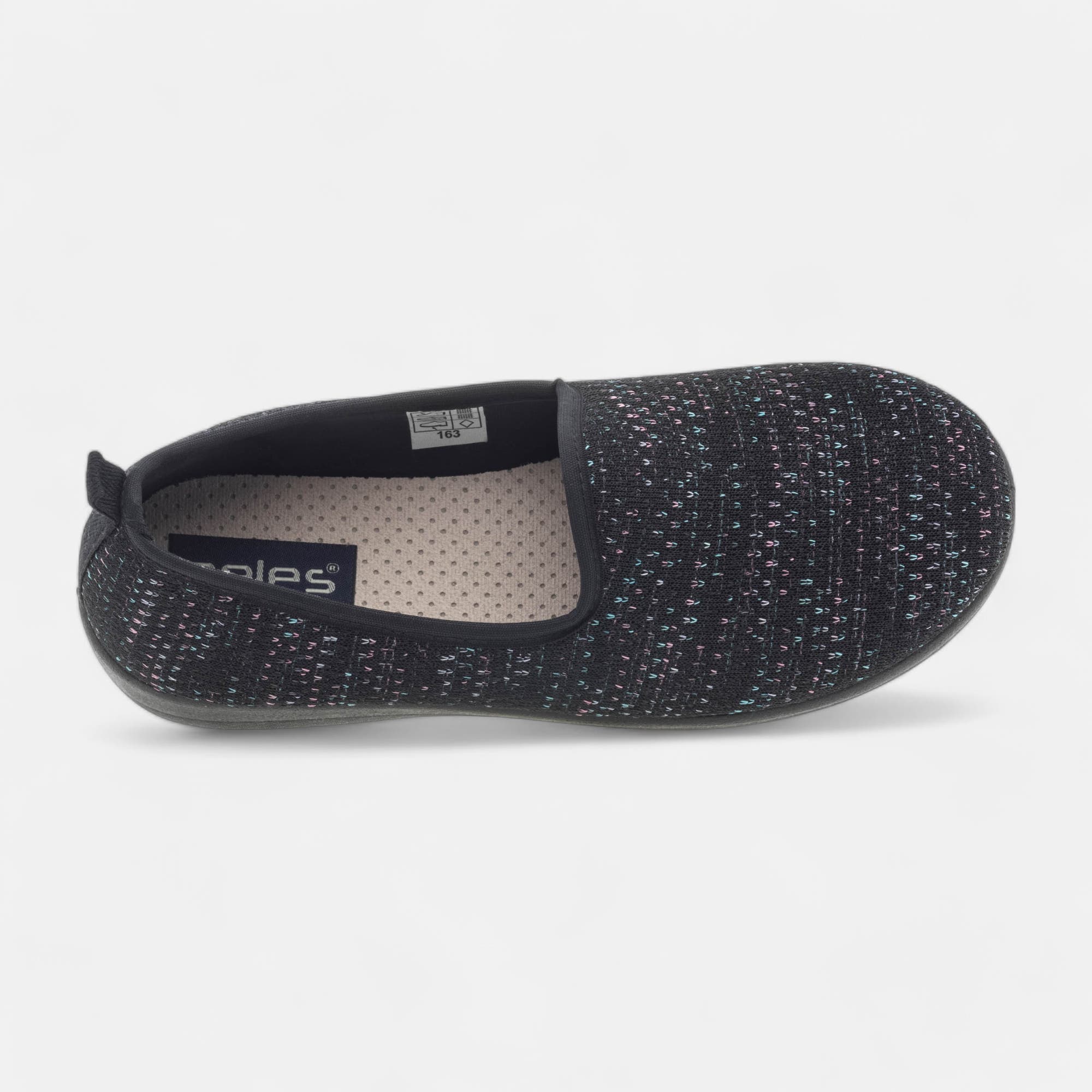 Pantoufles pieds sensibles Femme noir