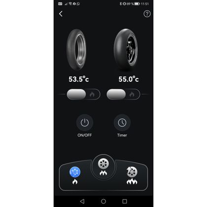 Couverture chauffante KOOROOM HEATGRIP AV+AR BOITIER+APPLICATION Universel - Noir