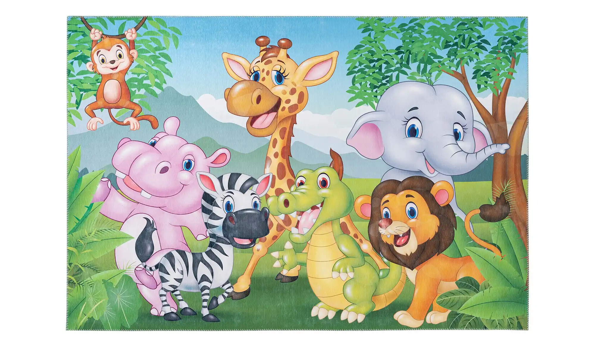 Kinderteppich Dschungeltiere