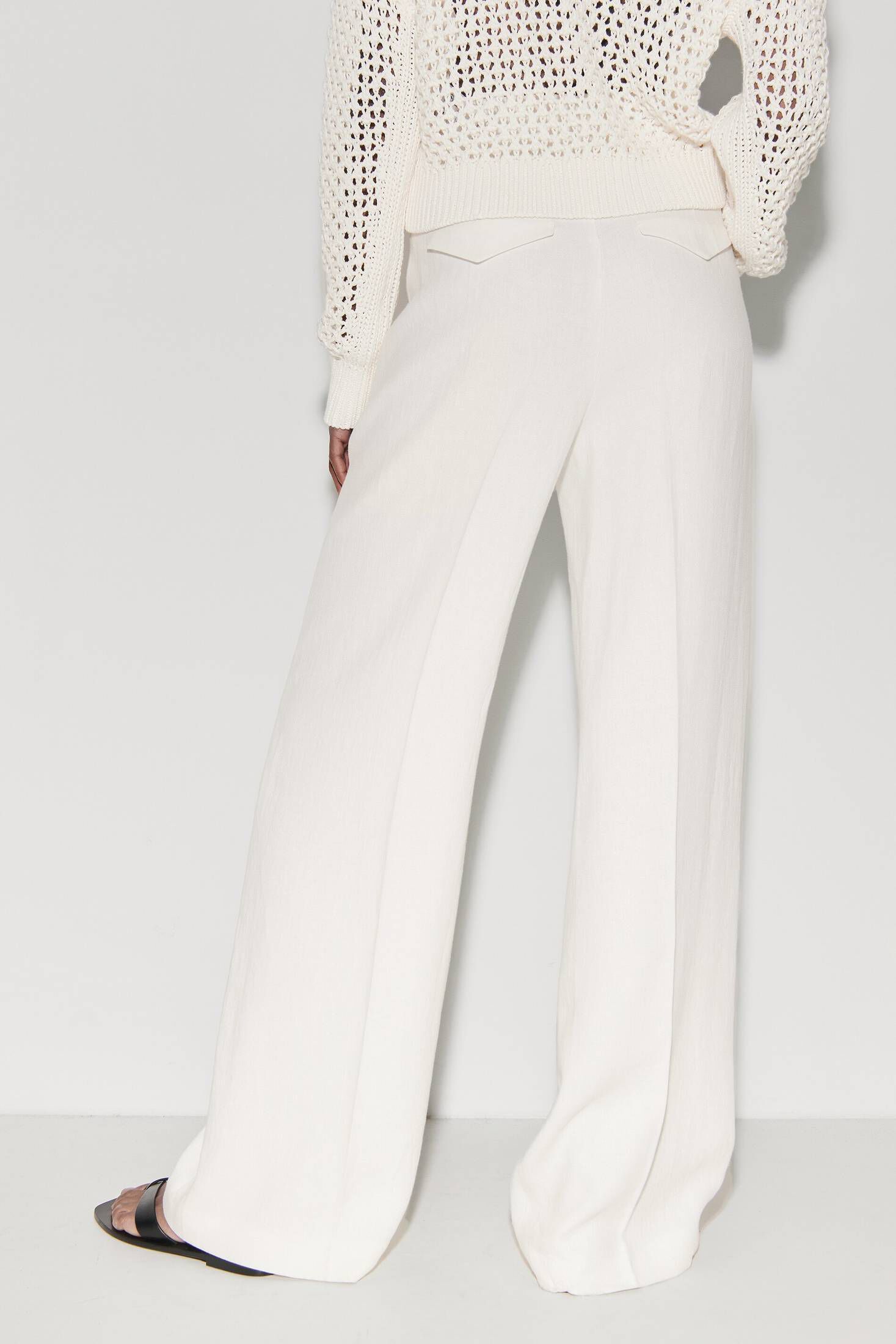 Luisa Cerano| Damen Marlenehose mit Leinen