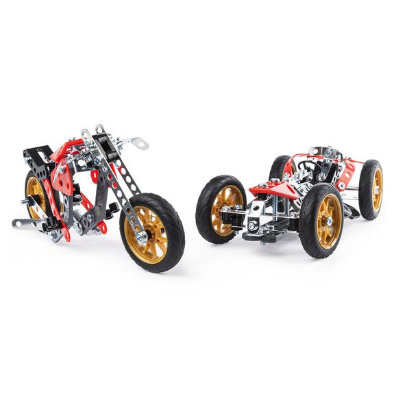 Voiture et moto - 5 Modèles Meccano