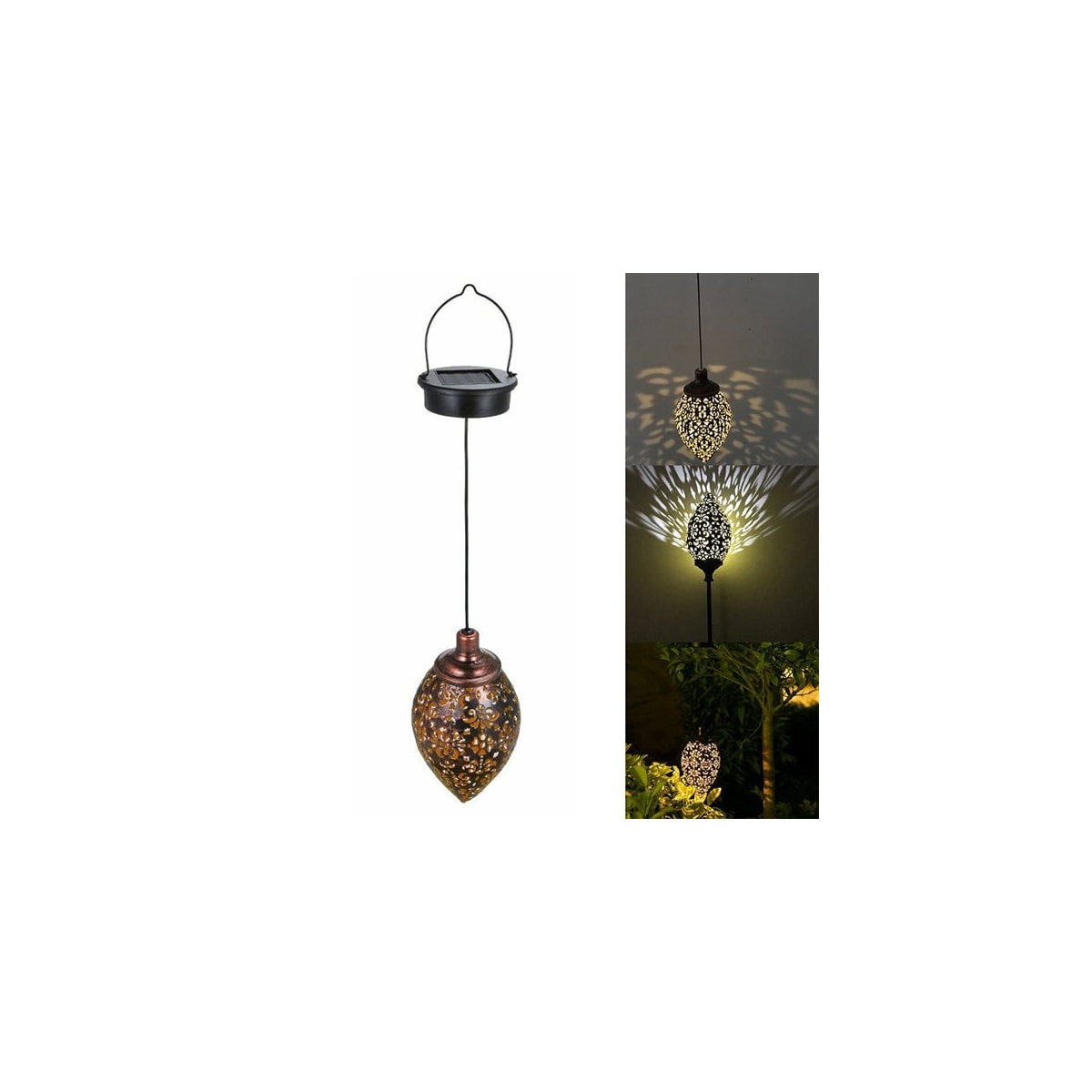 Solcellelampe LED-pendel