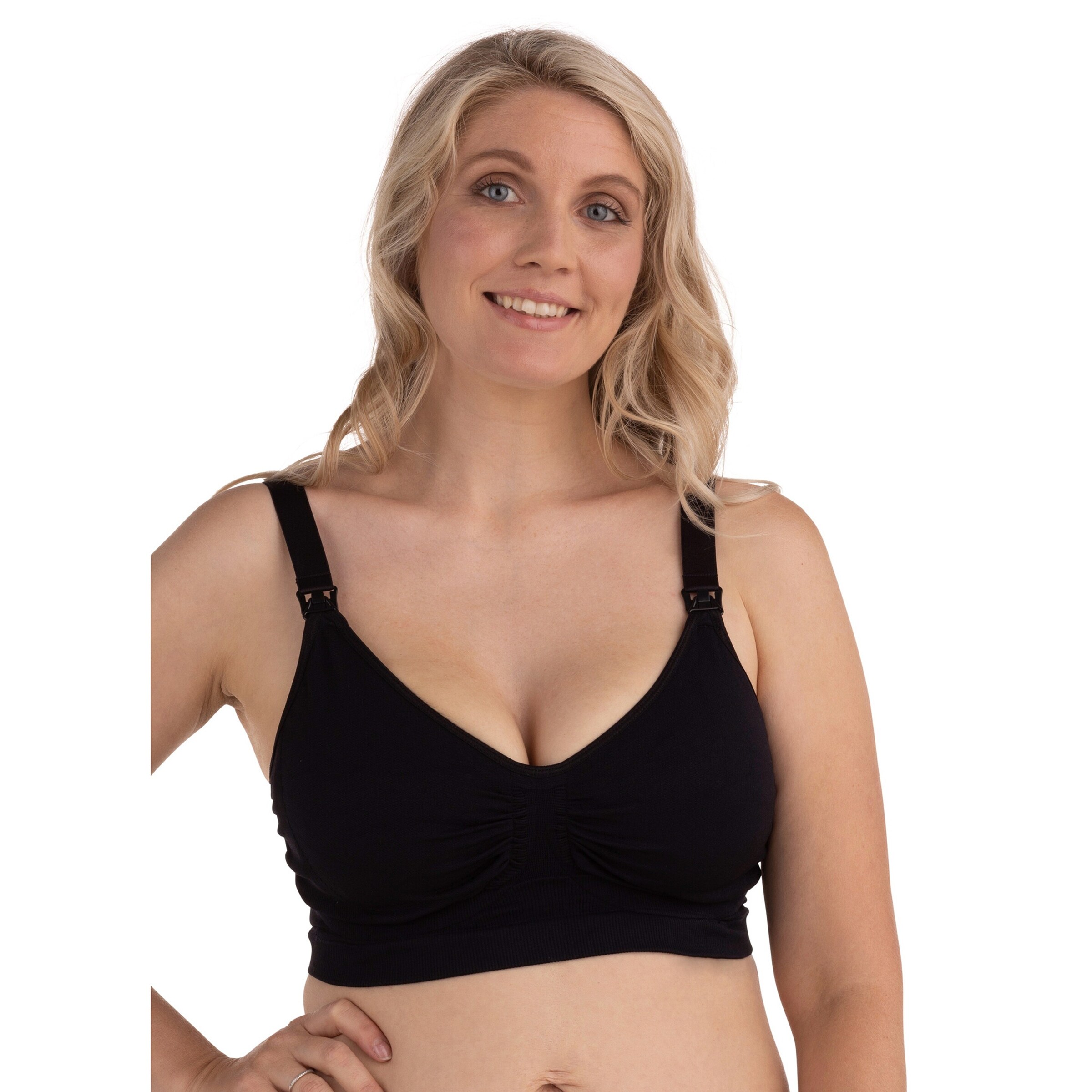 Carriwell Umstands- und Still-BH mit Gel-Bügel Seamless black