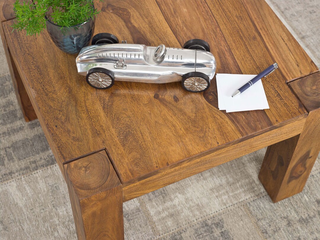 Couchtisch Heves Massivholz Sheesham 60 x 40 cm