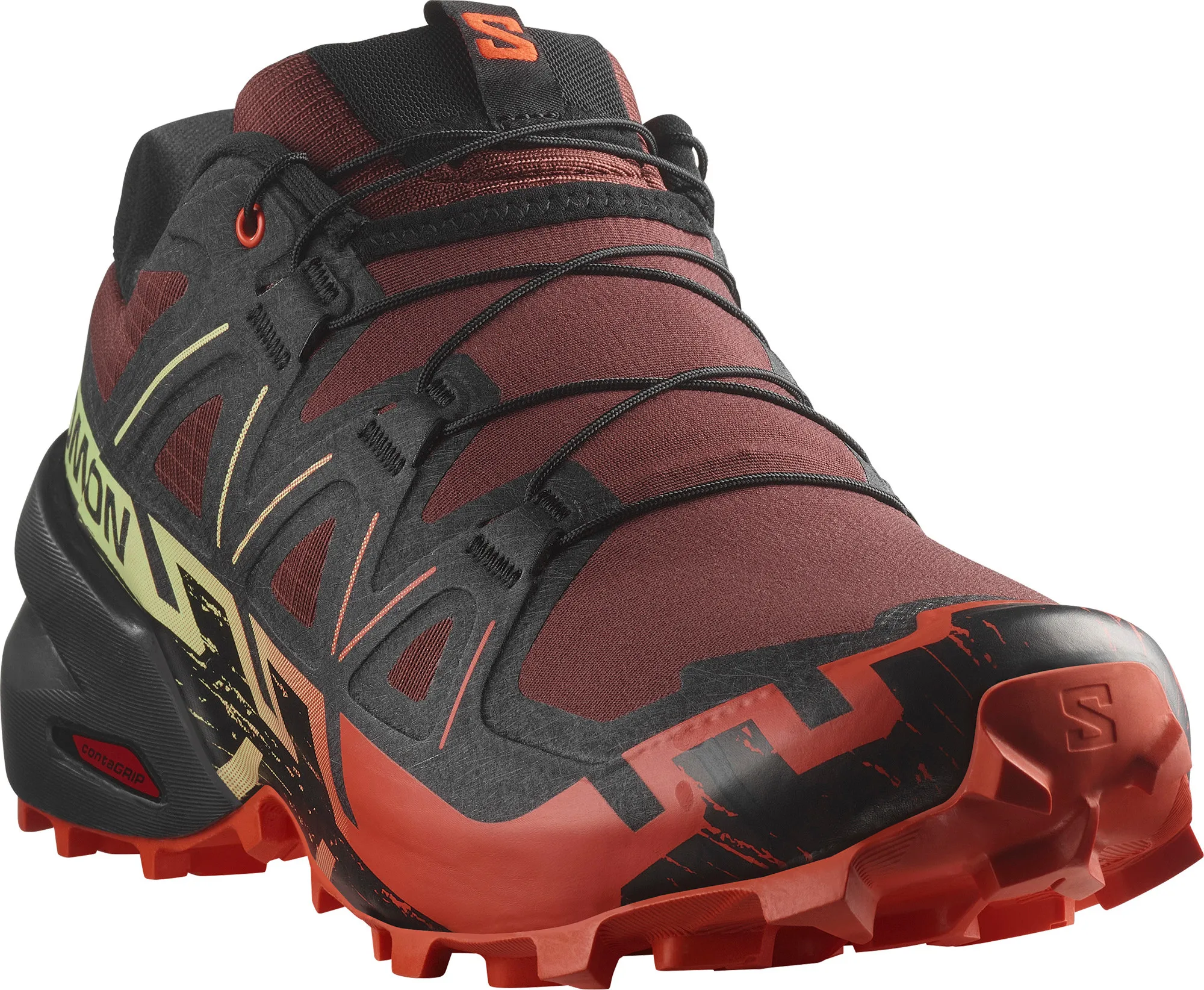 Salomon Men's Speedcross 6 Rum Raisin/Cherry Tomato/Cognac