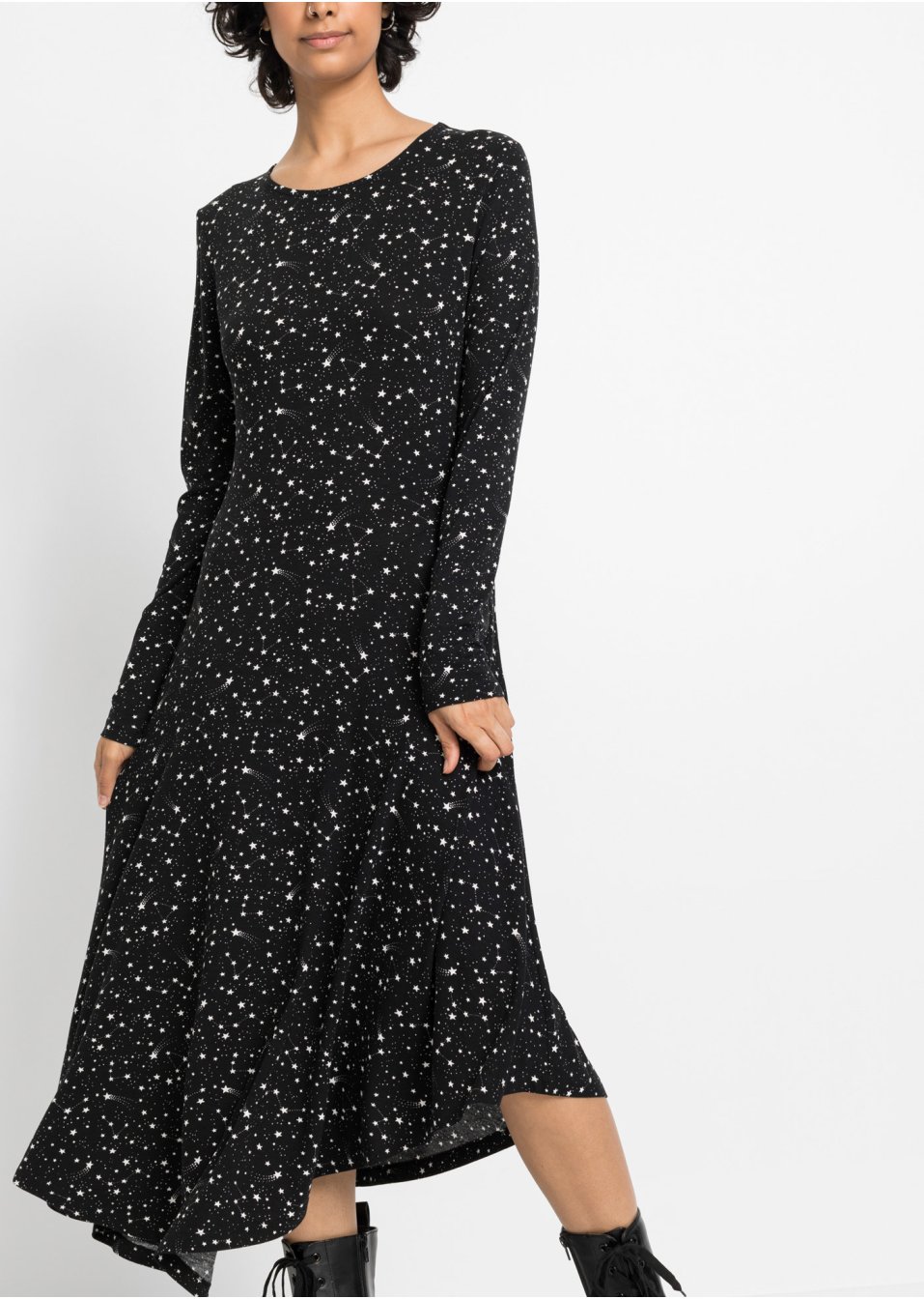 Robe asymétrique à imprimé étoile