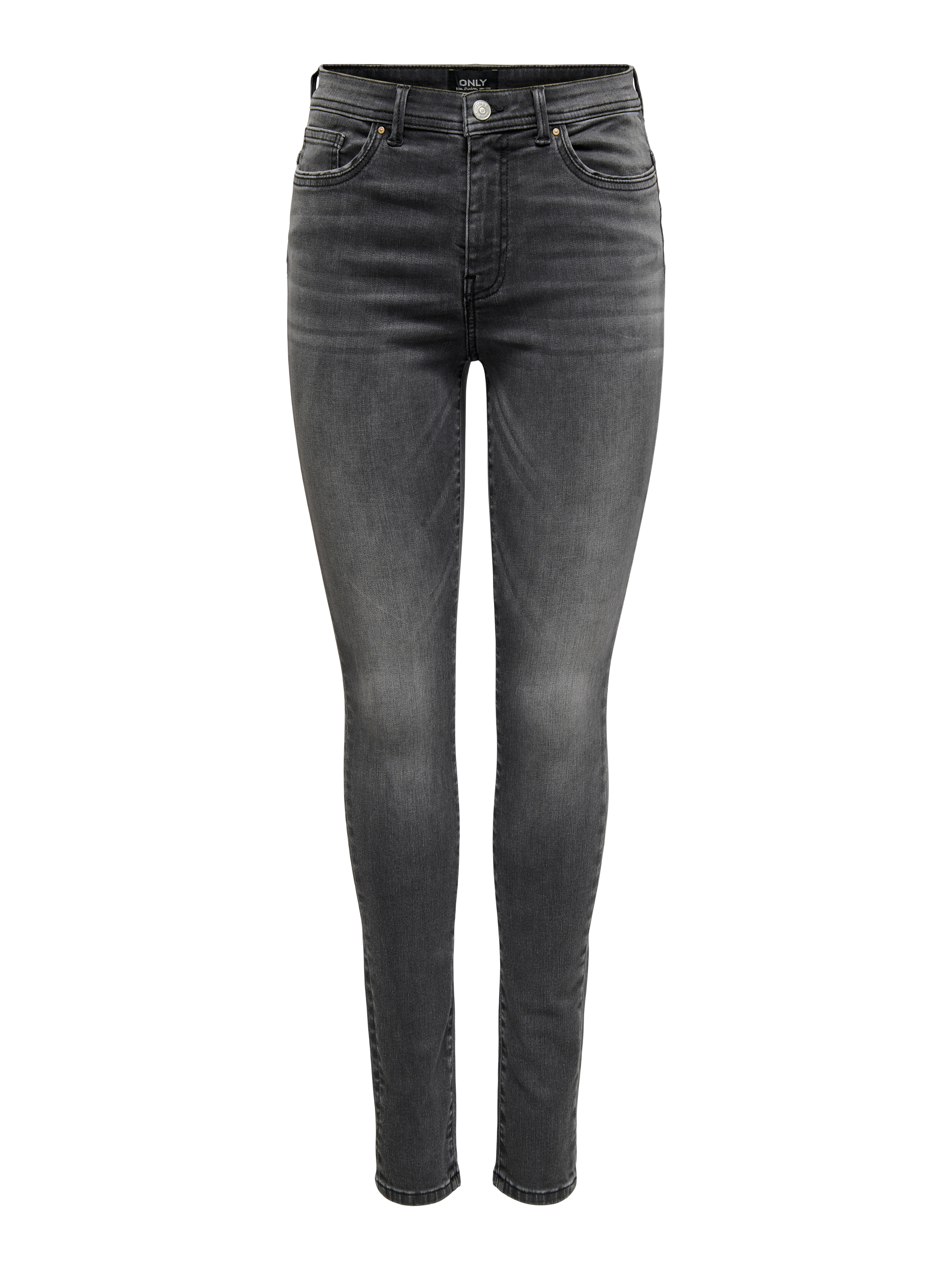 ONLPAOLA Hohe Taille Skinny Fit Jeans Grey Denim