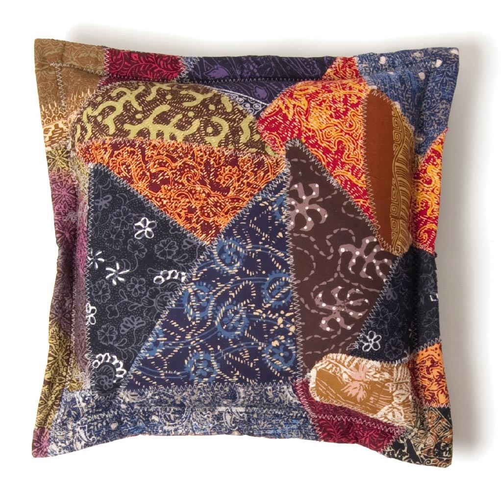 Patchwork Kissenhülle, multicolor, L 50 cm, B 50 cm von fischer's lagerhaus