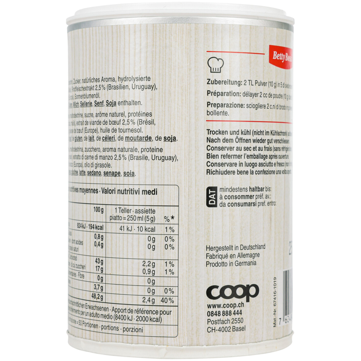 Betty Bossi Rind-Bouillon