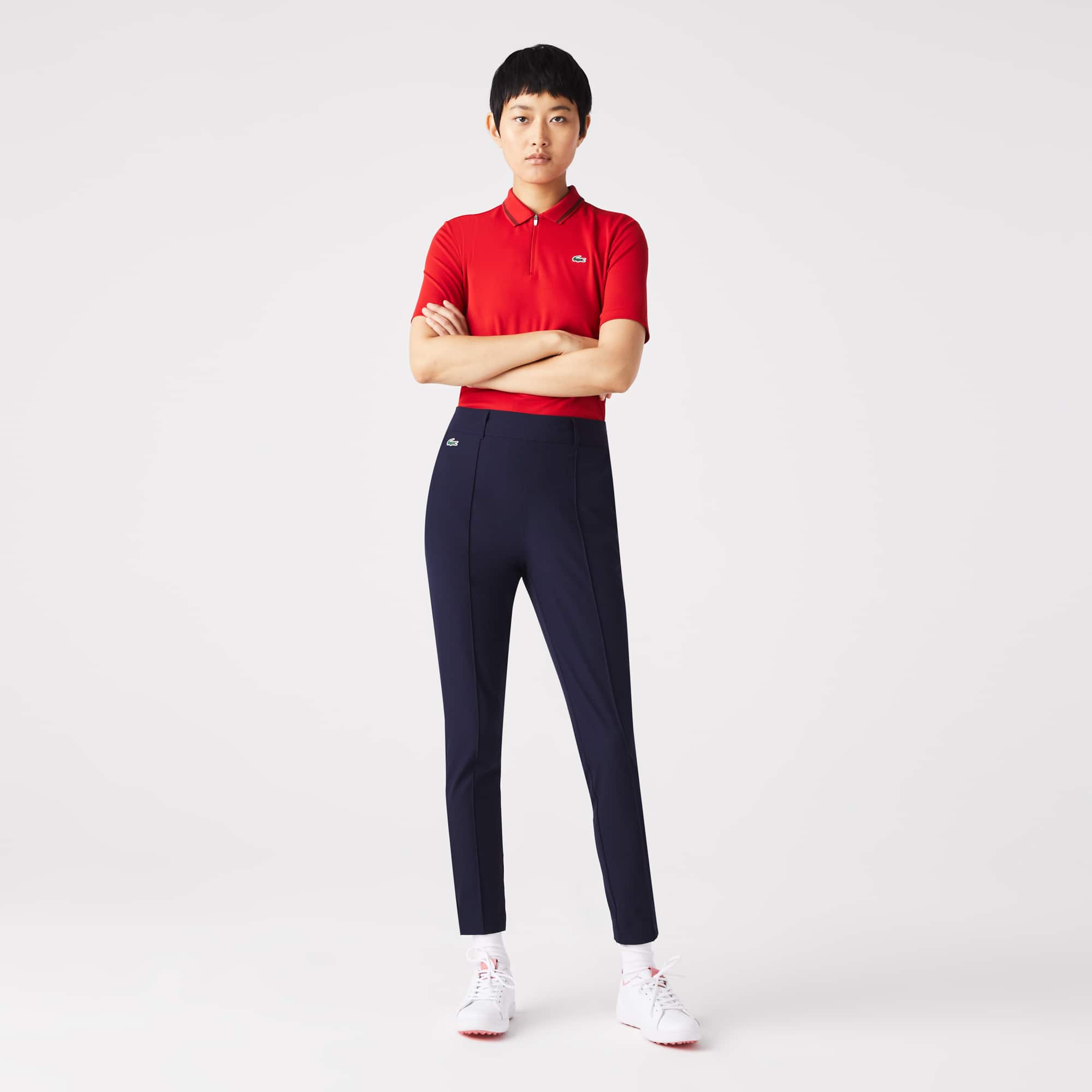 Pantalon femme Golf Lacoste SPORT en taffetas extensible ultra-dry Pantalons & Shorts - Bleu - Lacoste - Femme