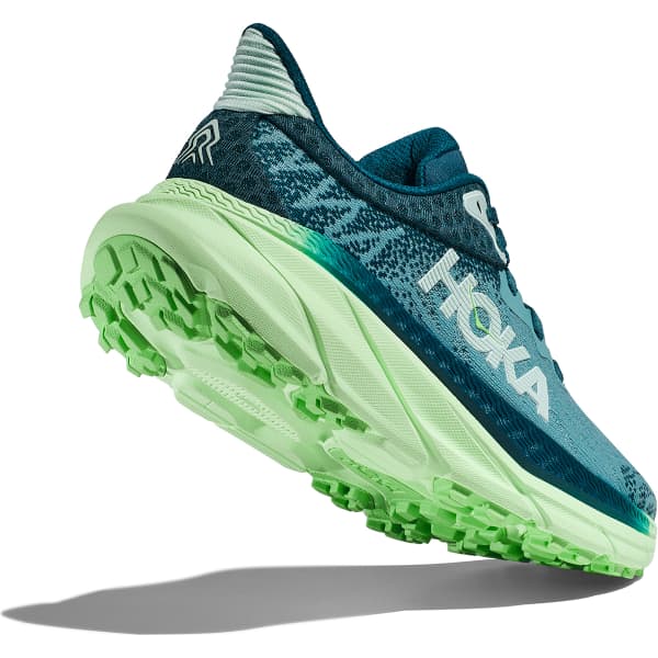 Chaussure trail HOKA ONE ONE CHALLENGER 7 W OCEAN MIST / LIME GLOW