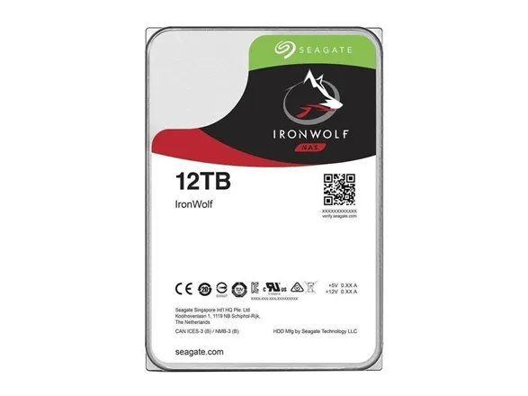 Seagate IronWolf ST12000VN0008 - Harddisk - 12 TB - intern - 3,5