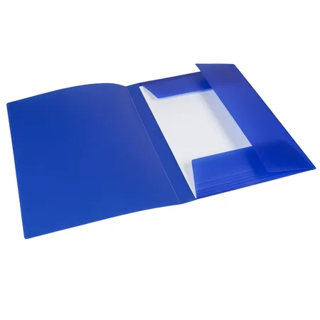 Idena Gummizugmappe A3 PP, transluzent blau