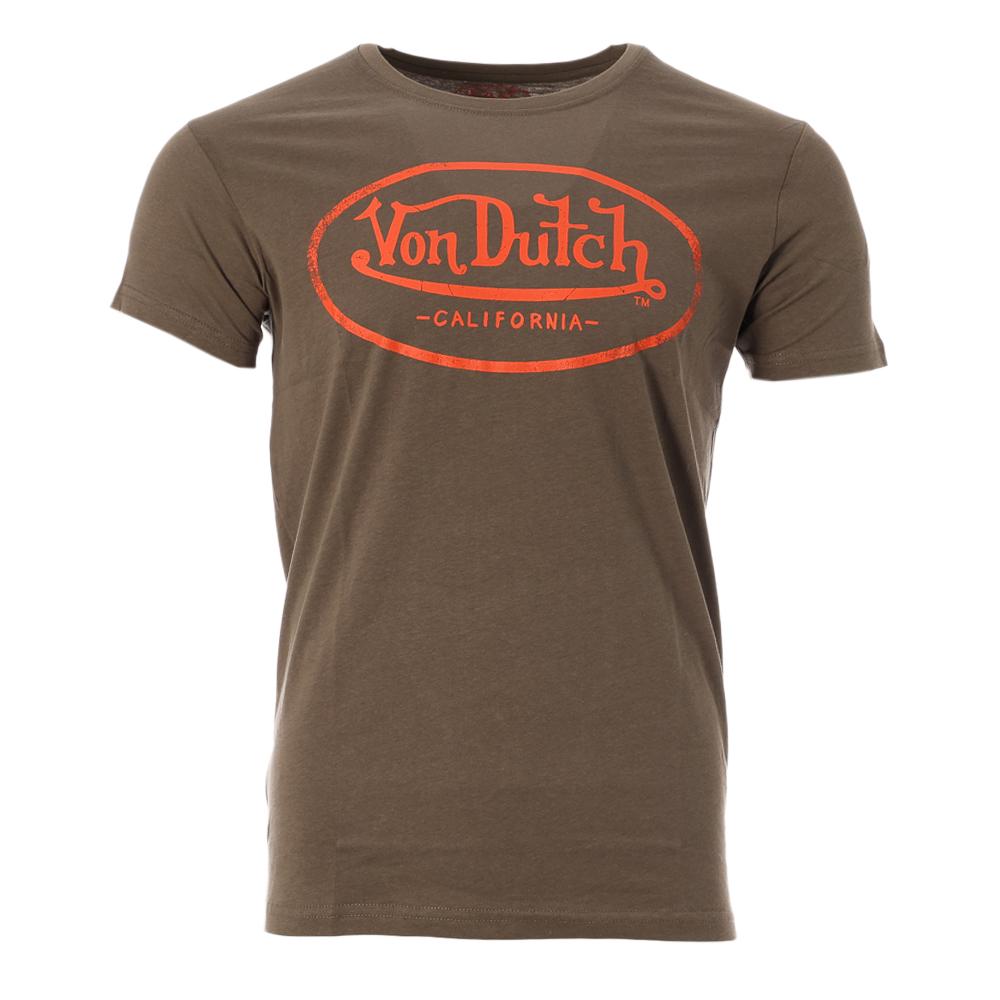 Von Dutch T-shirt Kaki Homme Von Dutch NOS OG2