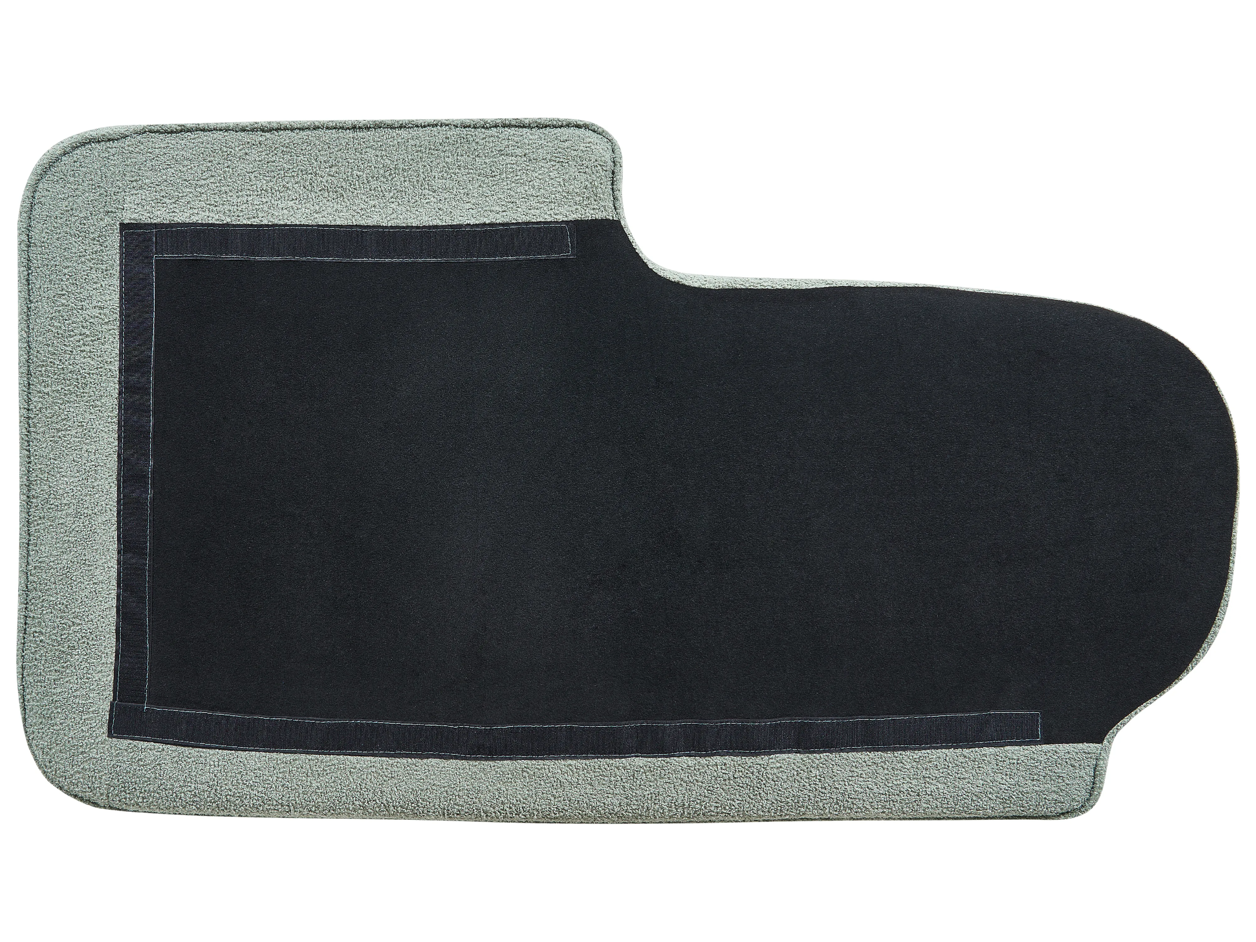 Linkszijdige chaise longue ALLIER Bouclé Groen