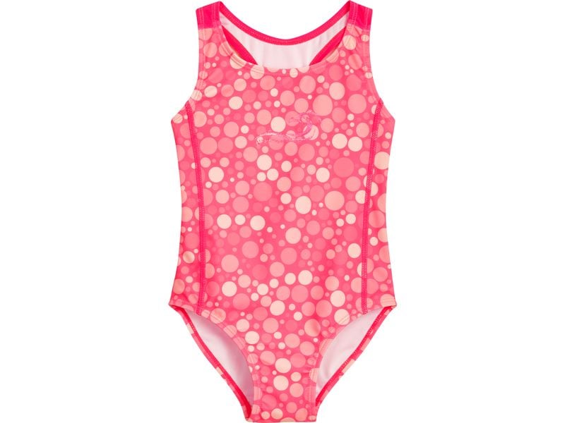 Playshoes Badeanzug Tupfen Koralle Gr. 86/92 UV-Schutz Badeanzug für Mädchen