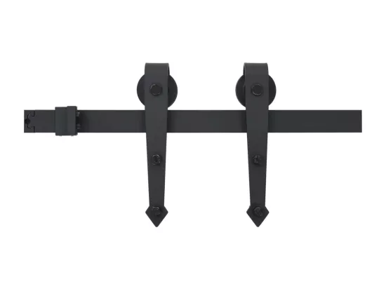 Porte coulissante avec kit de quincaillerie 90x210cm Pin massif