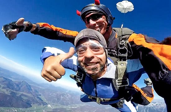 Fallschirm Tandemsprung in St. Johann Tirol