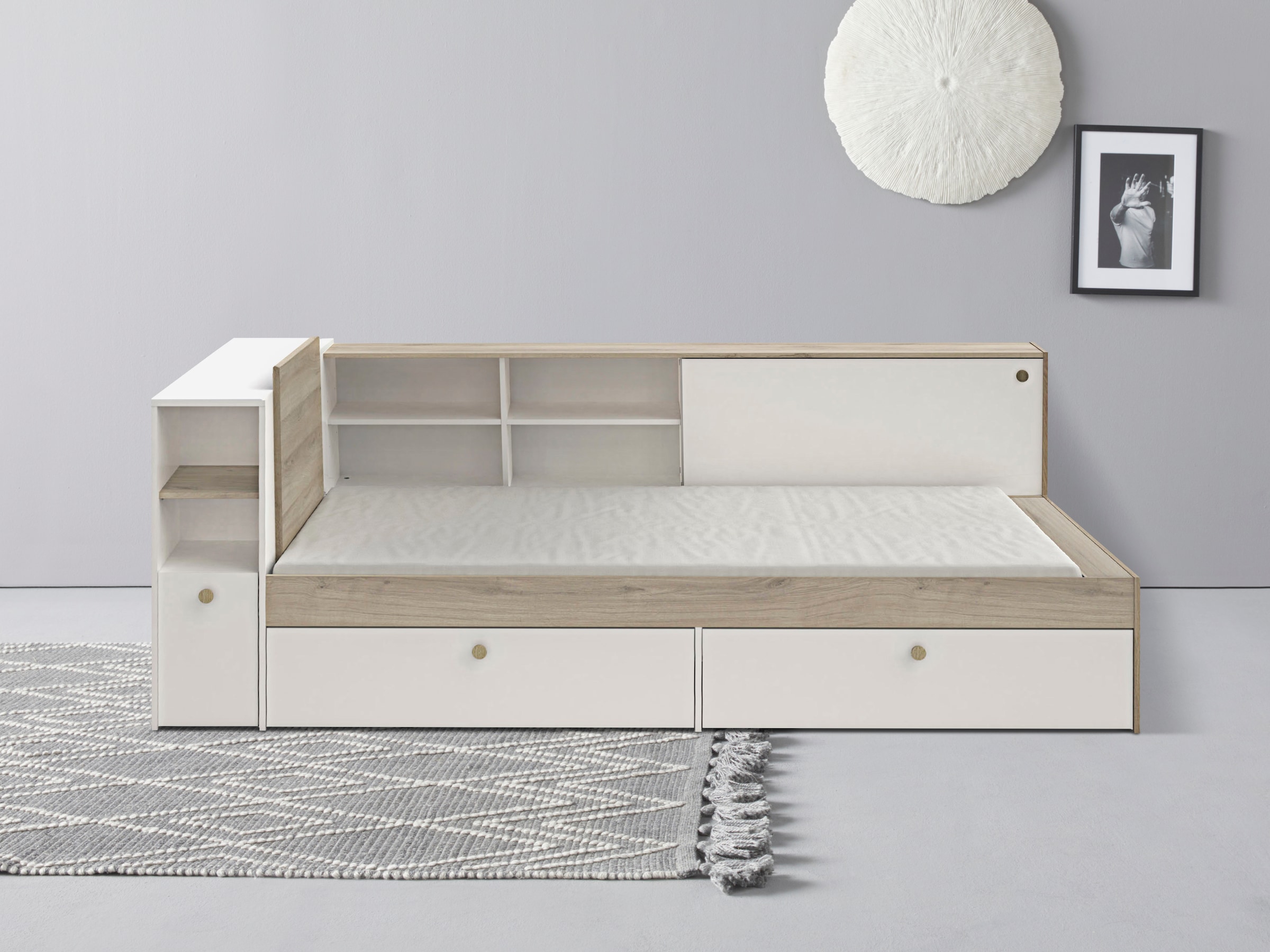 Demeyere GROUP Stauraumbett »Life« ideal für kleine Räume, platzsparend, viel Stauraum