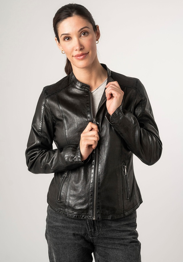Mauritius Lederjacke »MWAndriana« mit Stehkragen