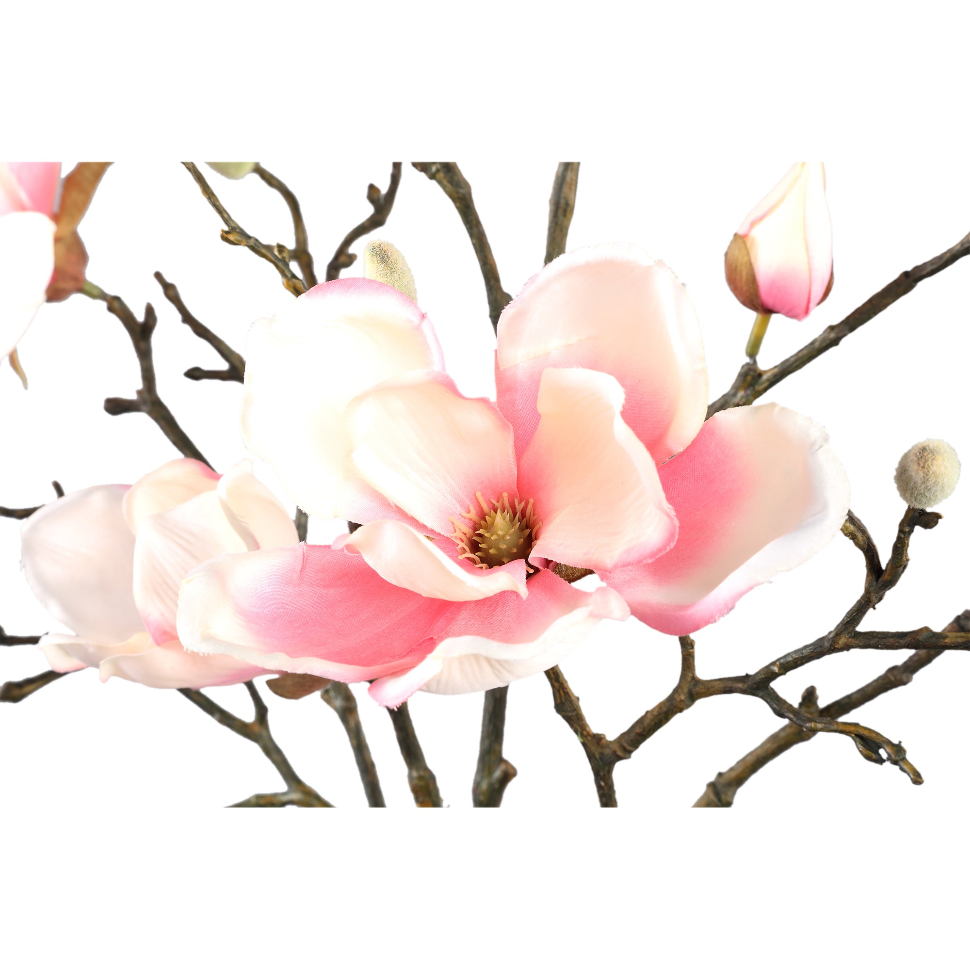 PTMD - Kunstbloem Magnolia - Roze - 58x38x86cm