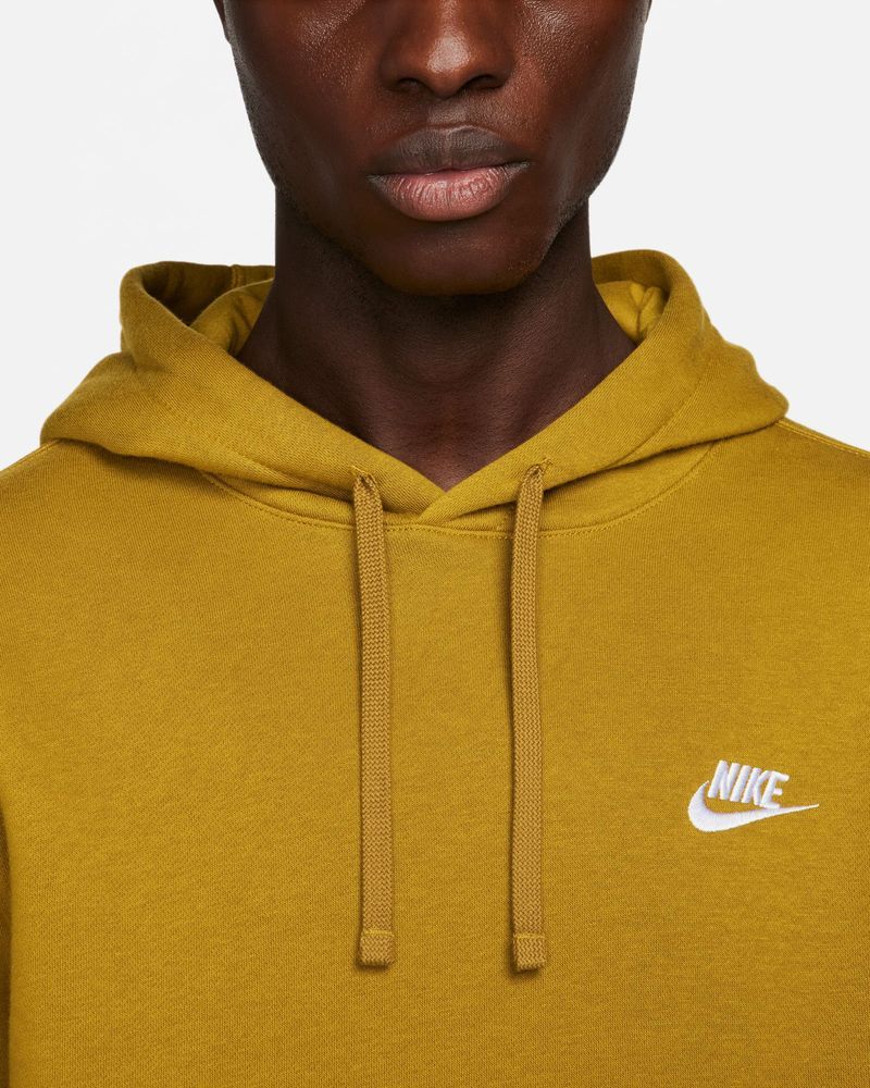 Sweat à capuche Nike Sportswear Club Fleece Jaune Moutarde pour homme
