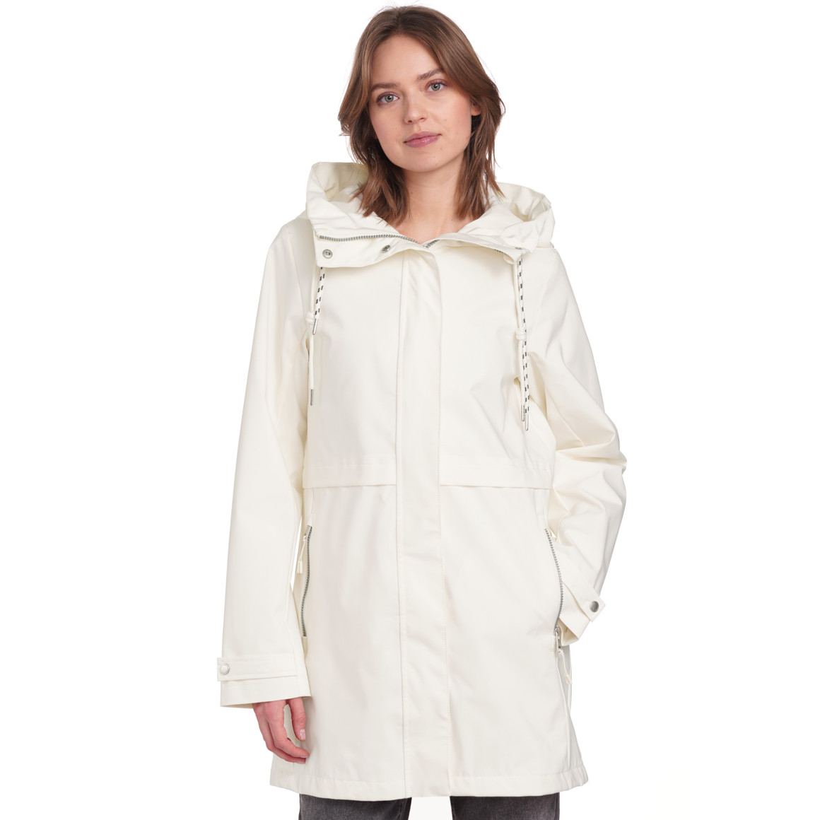 Gina Damen Jacke mit Kapuze ecru