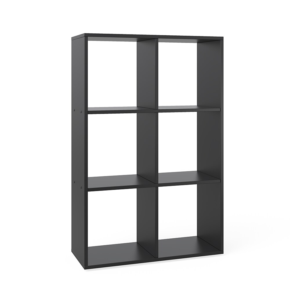 VICCO Raumteiler - 6 Fächer Regal Bücherregal Standregal Hochregal Schwarz