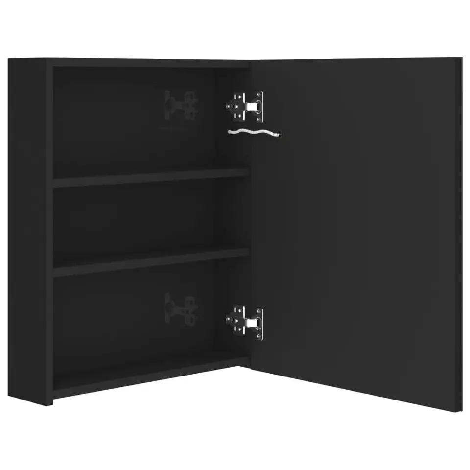 vidaXL - Badkamerkast - Zwart - MDF