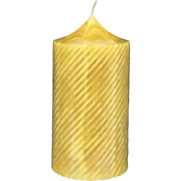 Bienenwachskerze gedreht 130 / 66