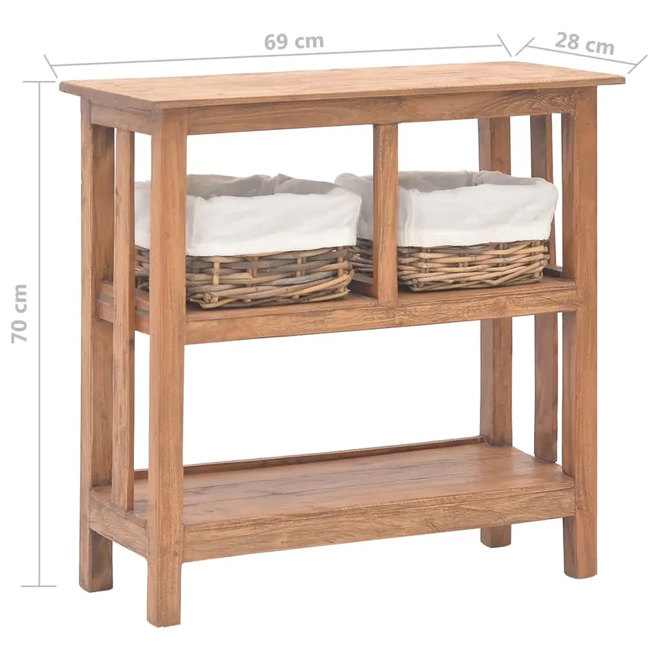 vidaXL - Wandtafel - Bruin - Hout