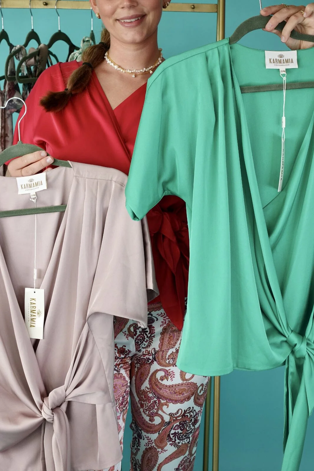 Karmamia Dagmar Blouse emerald