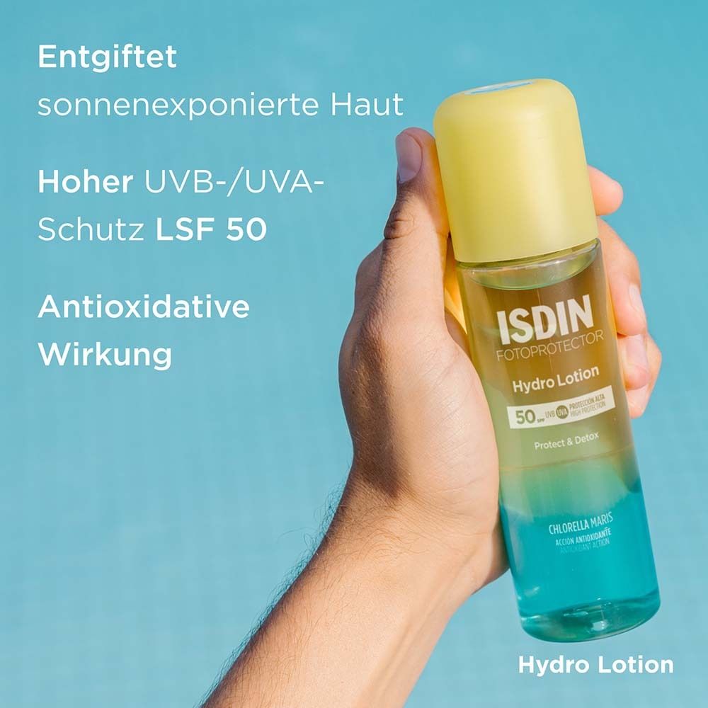 Fotoprotector ISDIN HydroLotion LSF 50 wasserfester Sonnenschutz für empfindliche Haut