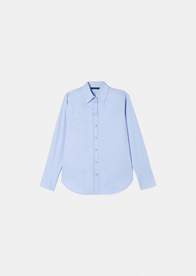 Chemise Clarencebleu ciel en popeline