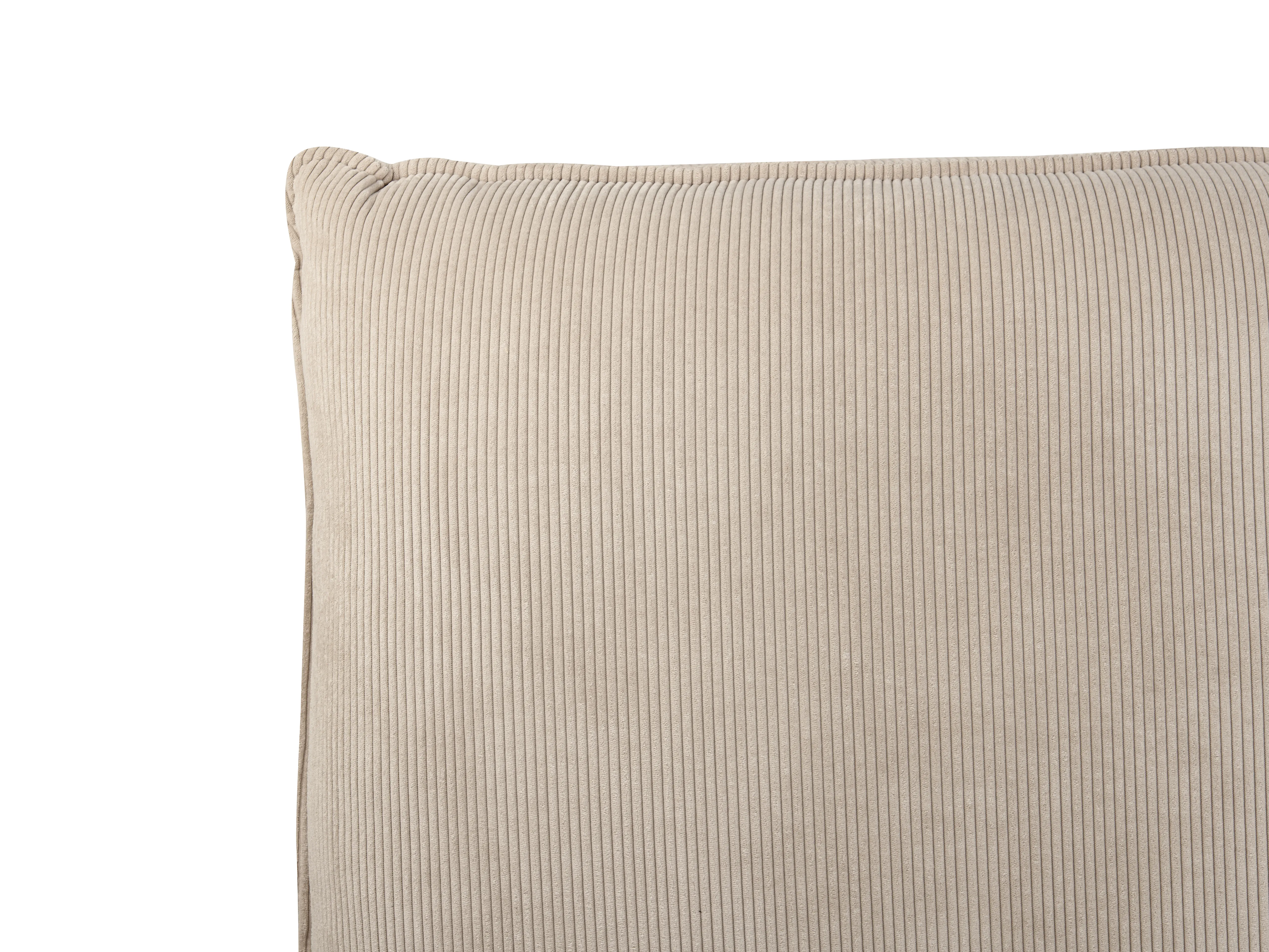 Bed Corduroy VINAY 180 x 200 cm Taupe