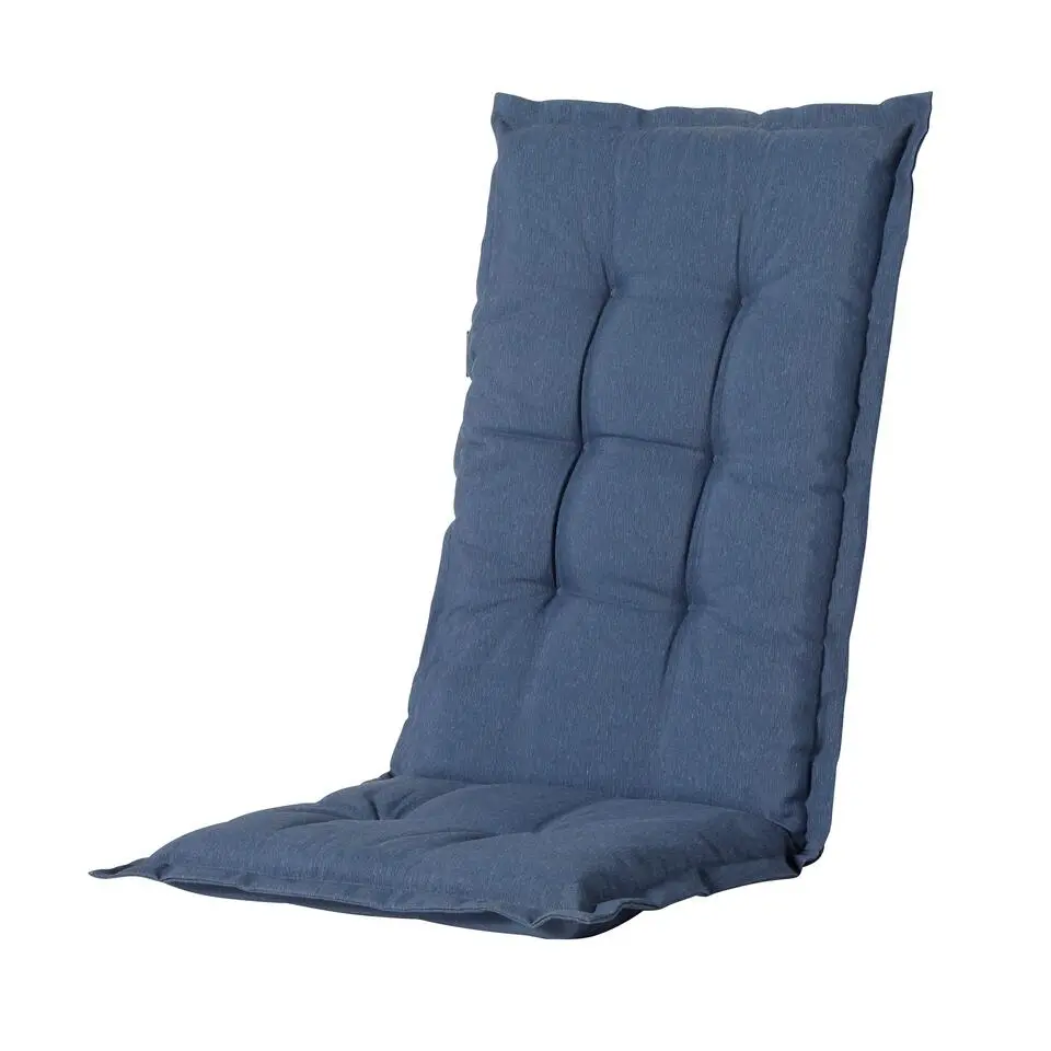 Madison - Tuinkussen Panama safier blue - Ca. 123x50 cm - Set van 4