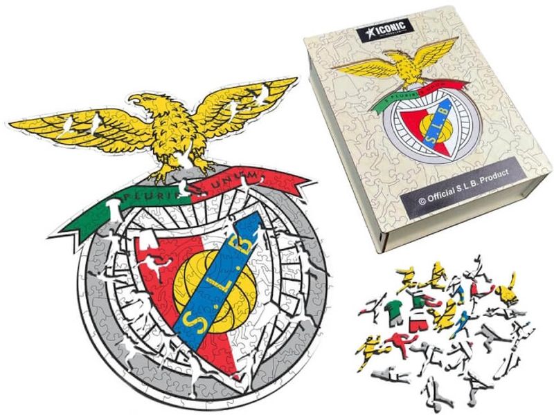 Iconic Puzzle SL Benfica – Logo Offizielles Holzpuzzle, Grösse M