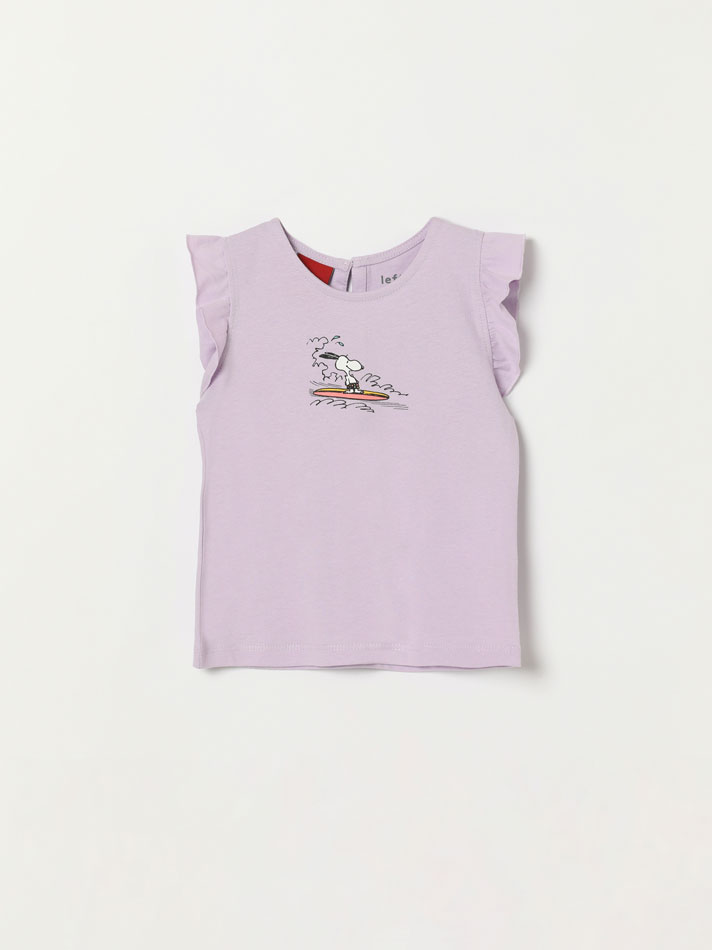 Pacote com 2 camisetas estampadas do Snoopy e Peanuts™ - Cor: Branco Sujo