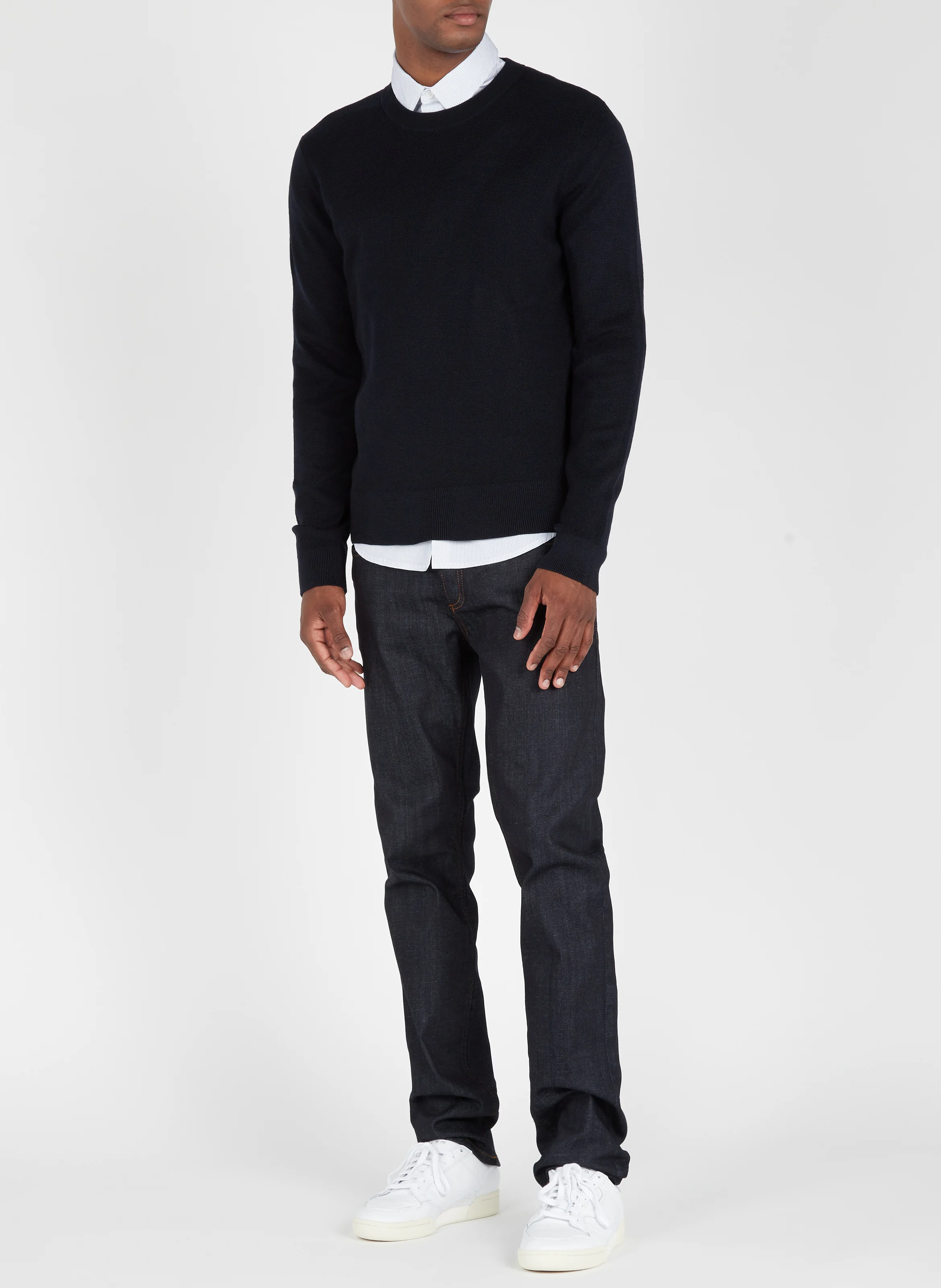 Jean droit en coton | Bleu