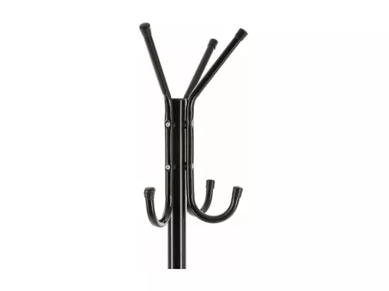 Porte-manteaux 8 Patères en métal noir H 171 cm