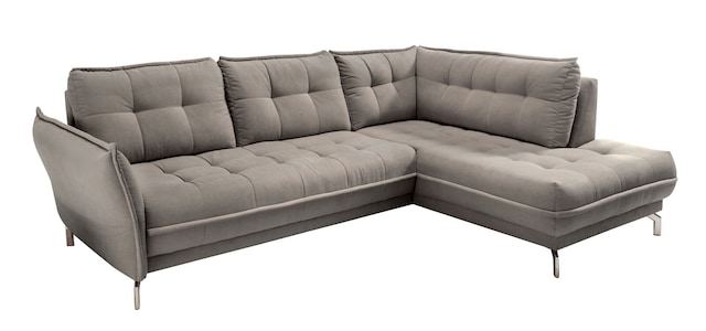 Rundecke Nanini Grau/Braun 283x194 cm