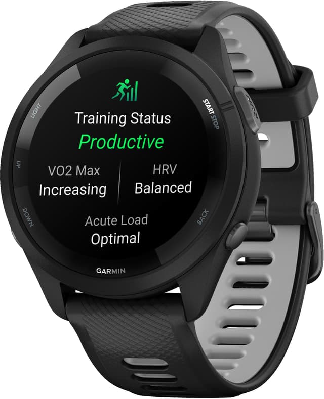 Garmin Forerunner 265 sportsur (sort)