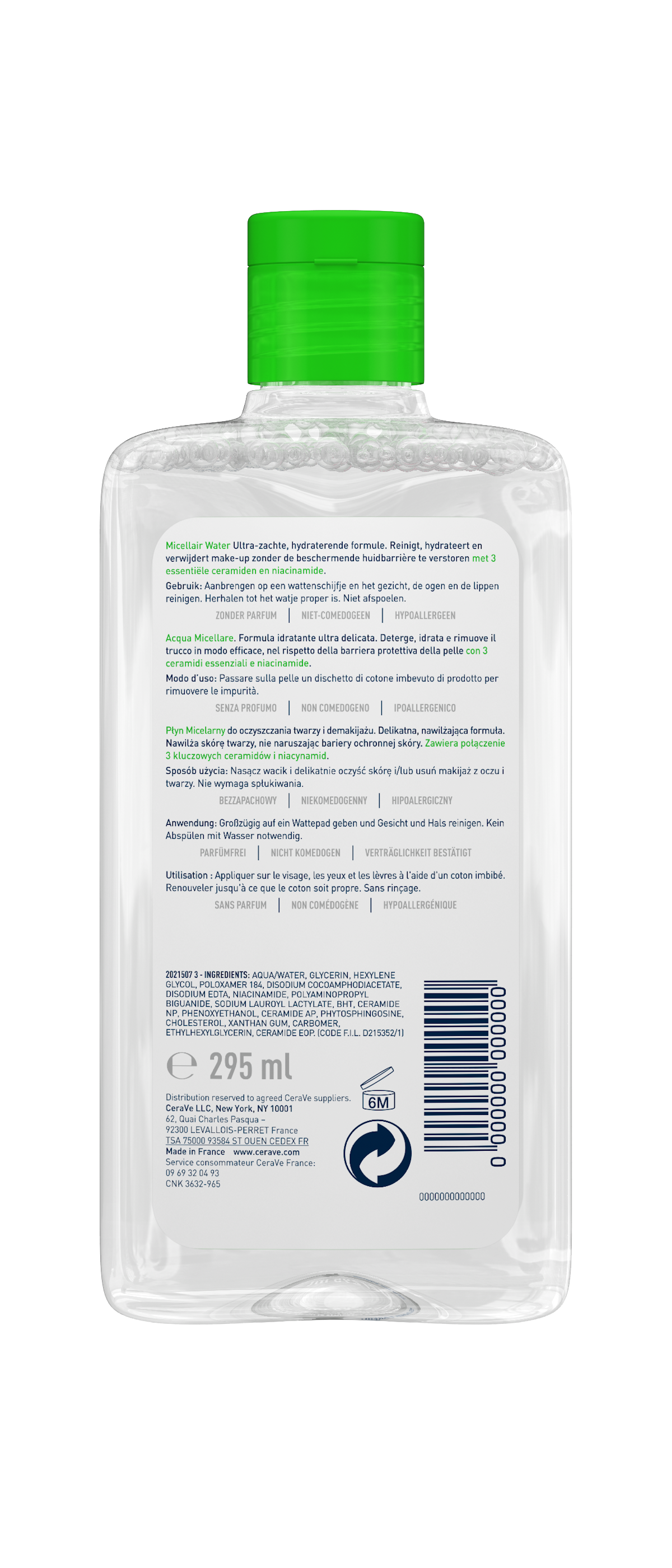 CERAVE Mizellen Reinigungswasser<br>295 ml, Flasche