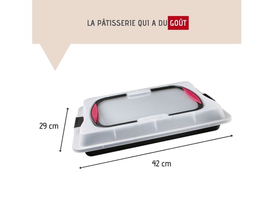 ZENKER - Pâtisserie Plaque de cuisson 42 x 29 cm avec couvercle special to go re...