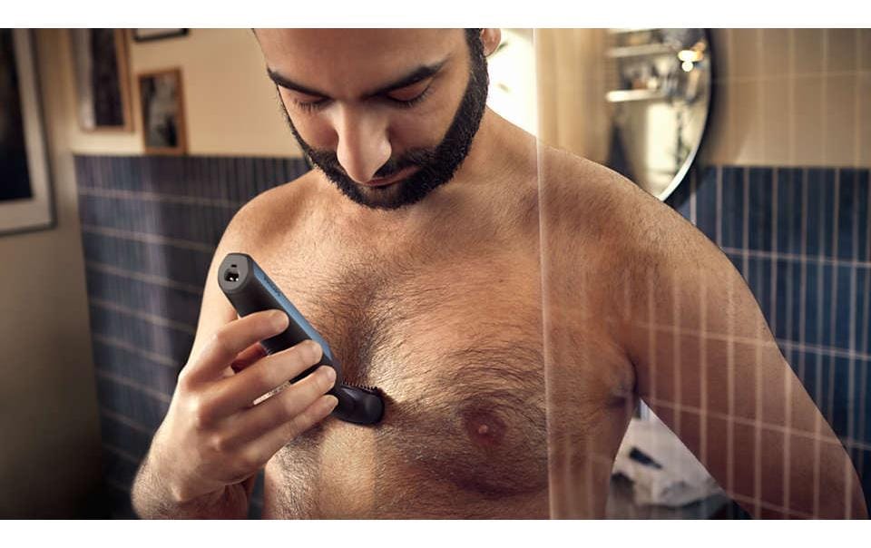 Körperrasierer Bodygroom Series 3000 BG3027/05Wasserfester Trimmer für Körper und Intimbereich