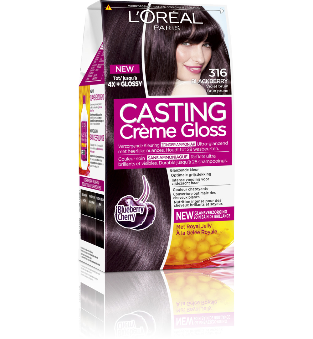 L’Oréal Casting Creme Gloss 316 Black Berry (1 set)
